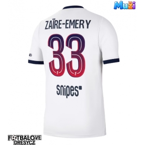 Paris Saint-Germain Warren Zaire-Emery #33 Venkovní Dres 2026-27 Krátký Rukáv